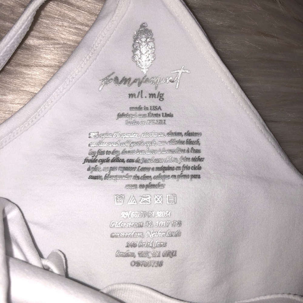 FREE PEOPLE Good Karma Ruched Crop Top Tank - Picture 7 of 9